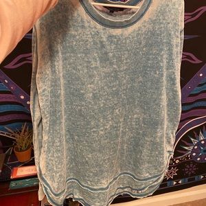 Blue thin super soft pullover